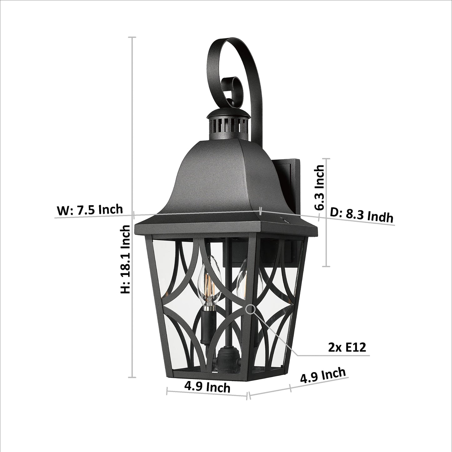 Waterproof Outdoor Wall Light and Metal Sconce