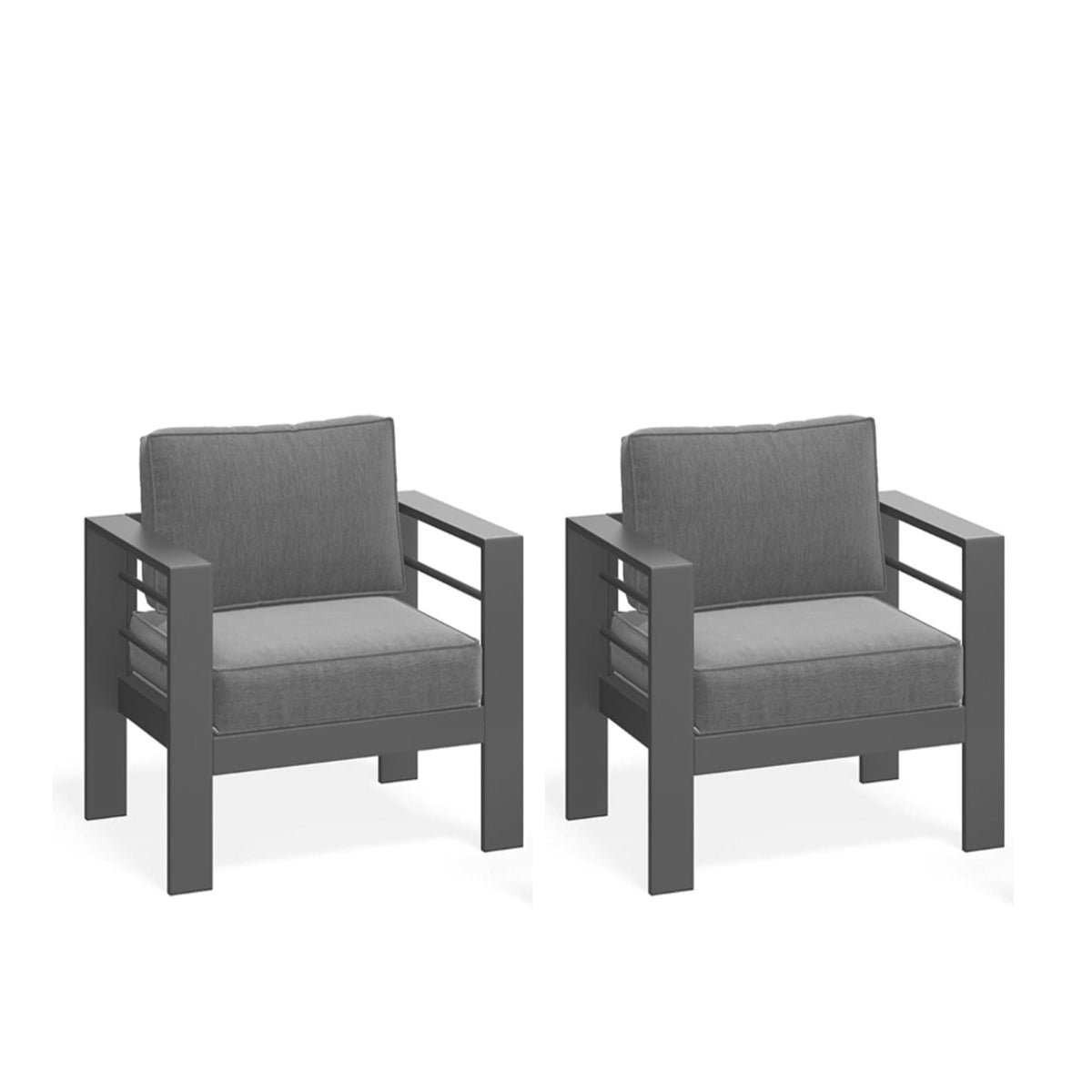 All Weather Patio Chairs and Thick Foam Cushions