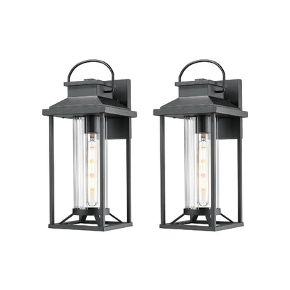 Textured Metal Porch and Rustproof Outdoor Lights