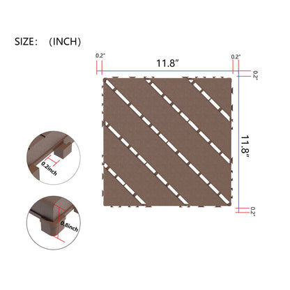 Durable Plastic Interlock Deck Tiles For a Home