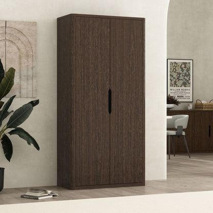 Rivington Bookcase Cabinet in dark brown wood with adjustable shelves by HouseOfZazla on Tampa Home & Garden Store