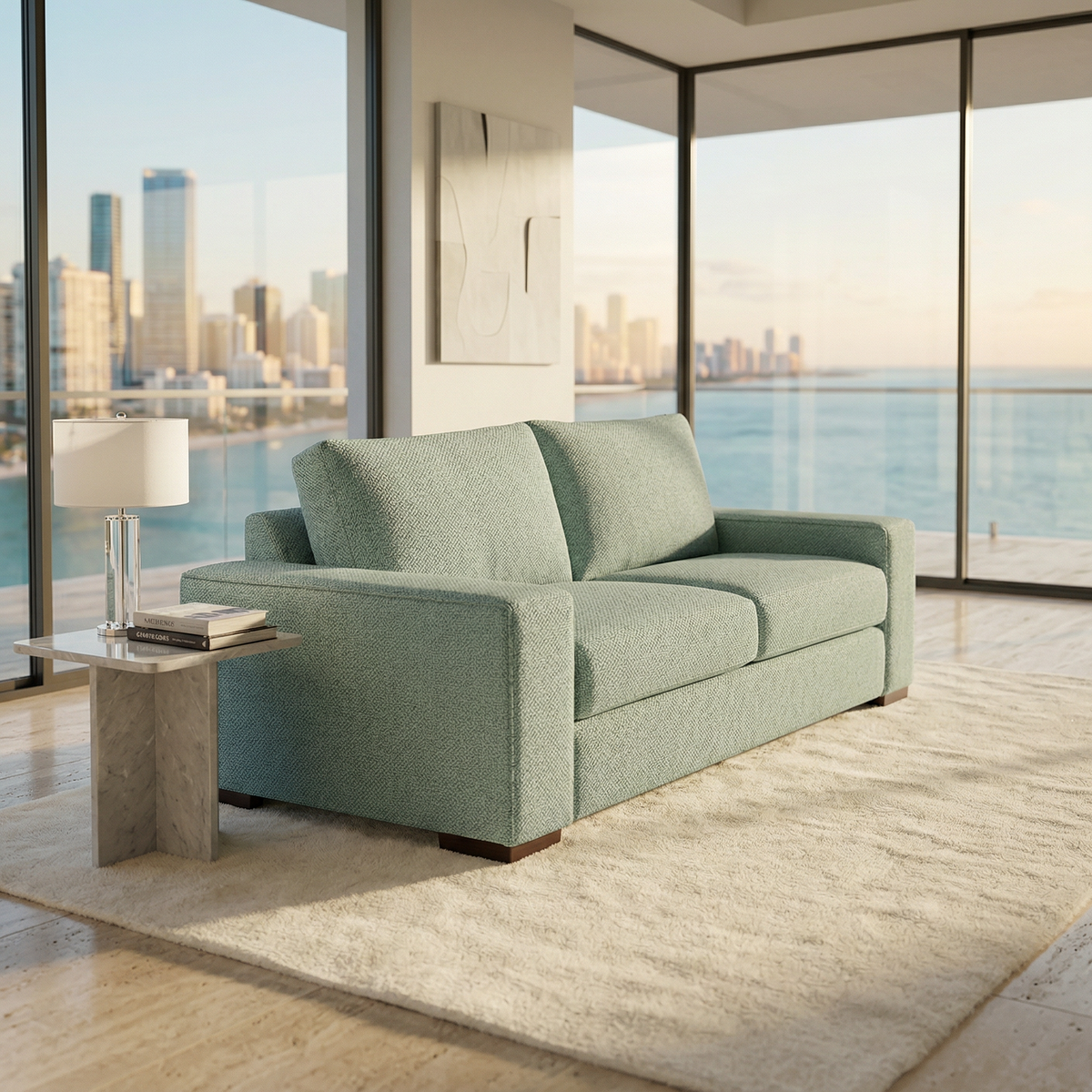 Modena Two Arm Sofa with Hardwood Frame and Foam