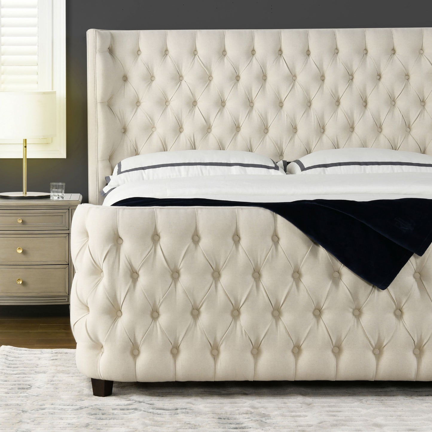 Brooklyn Tufted Panel Headboard and Footboard Set