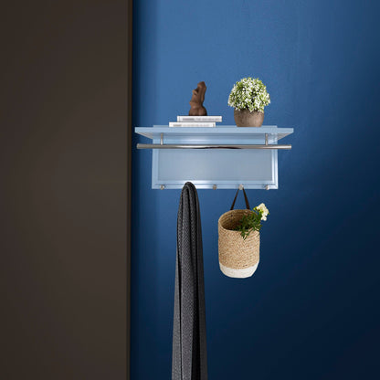 Esyspot Hook Wall Mount With Shelf for Storage