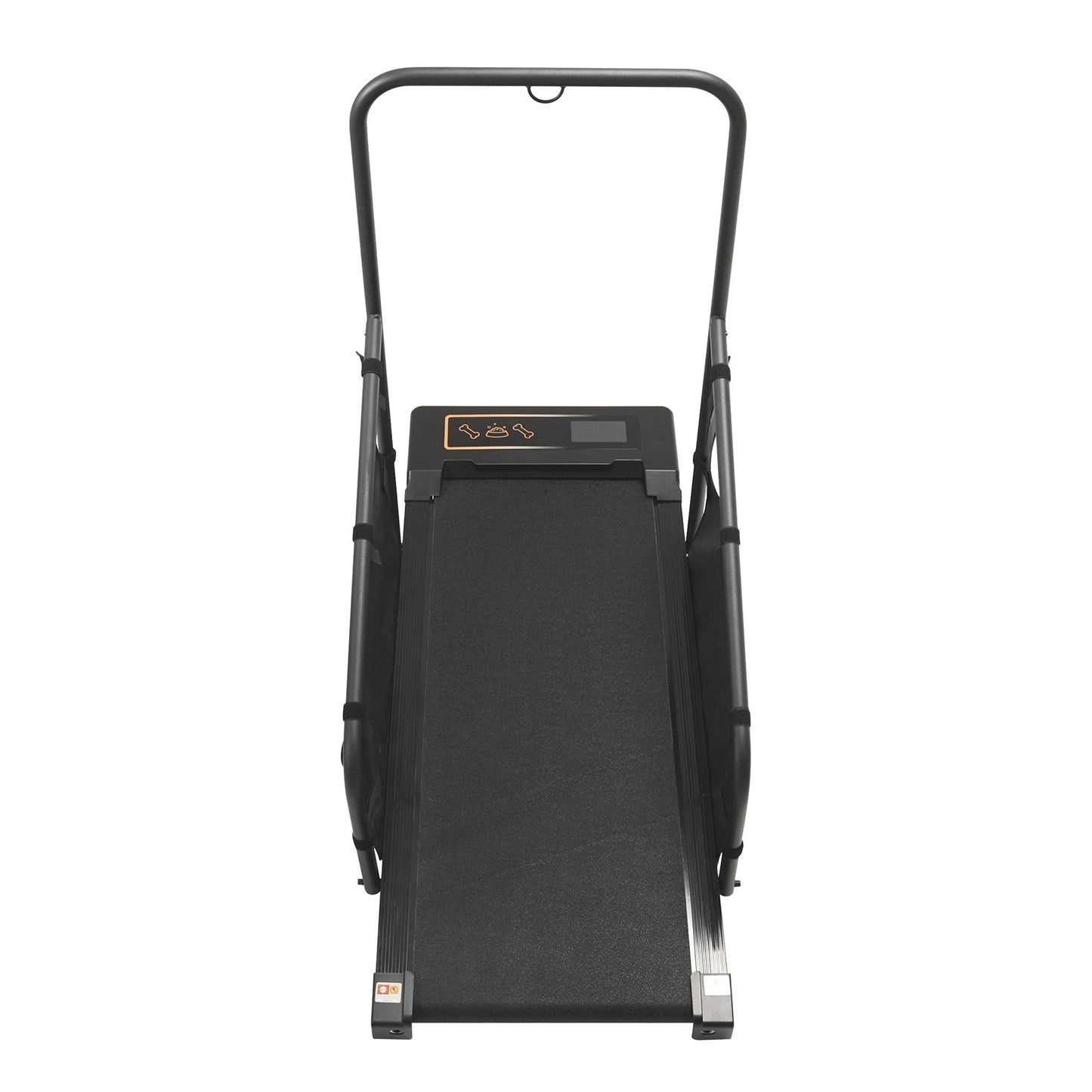 Dog treadmill front view in black with non-slip belt and compact console HouseOfZazla on Tampa Home & Garden Store