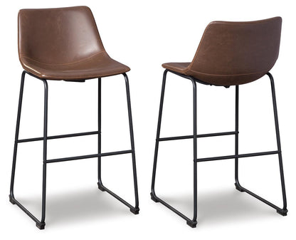 Centiar Upholstered Barstool Set of Two Dining
