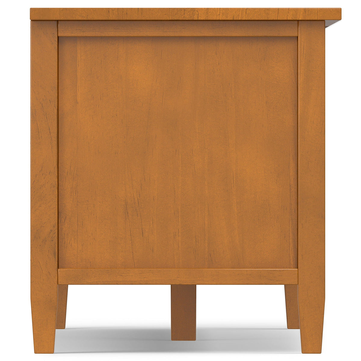 Shaker TV Stand and Solid Wood Media Console HouseOfZazla warm brown finish with sturdy legs on Tampa Home & Garden Store