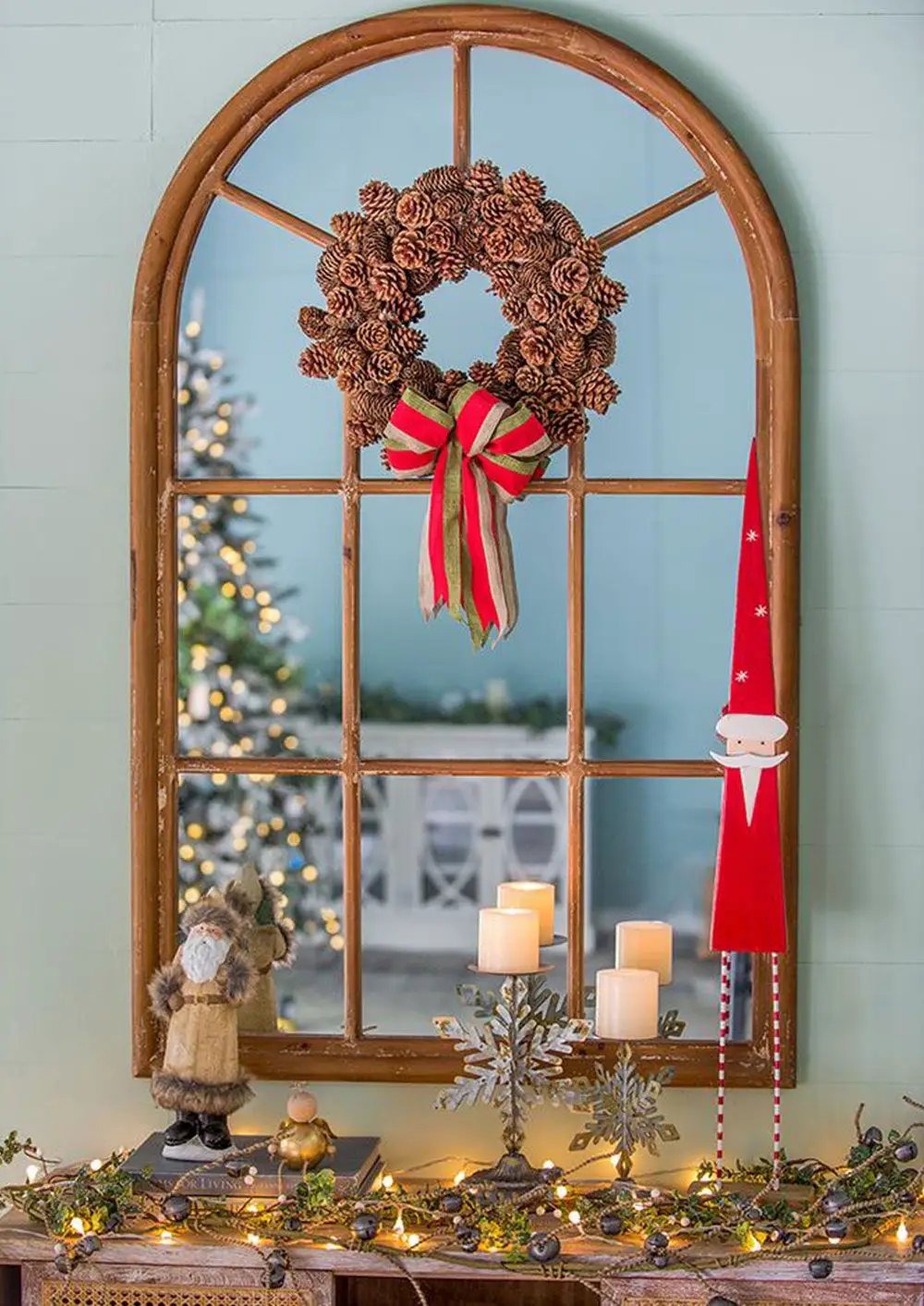 Beige Santa Gnomes Decorations for Christmas