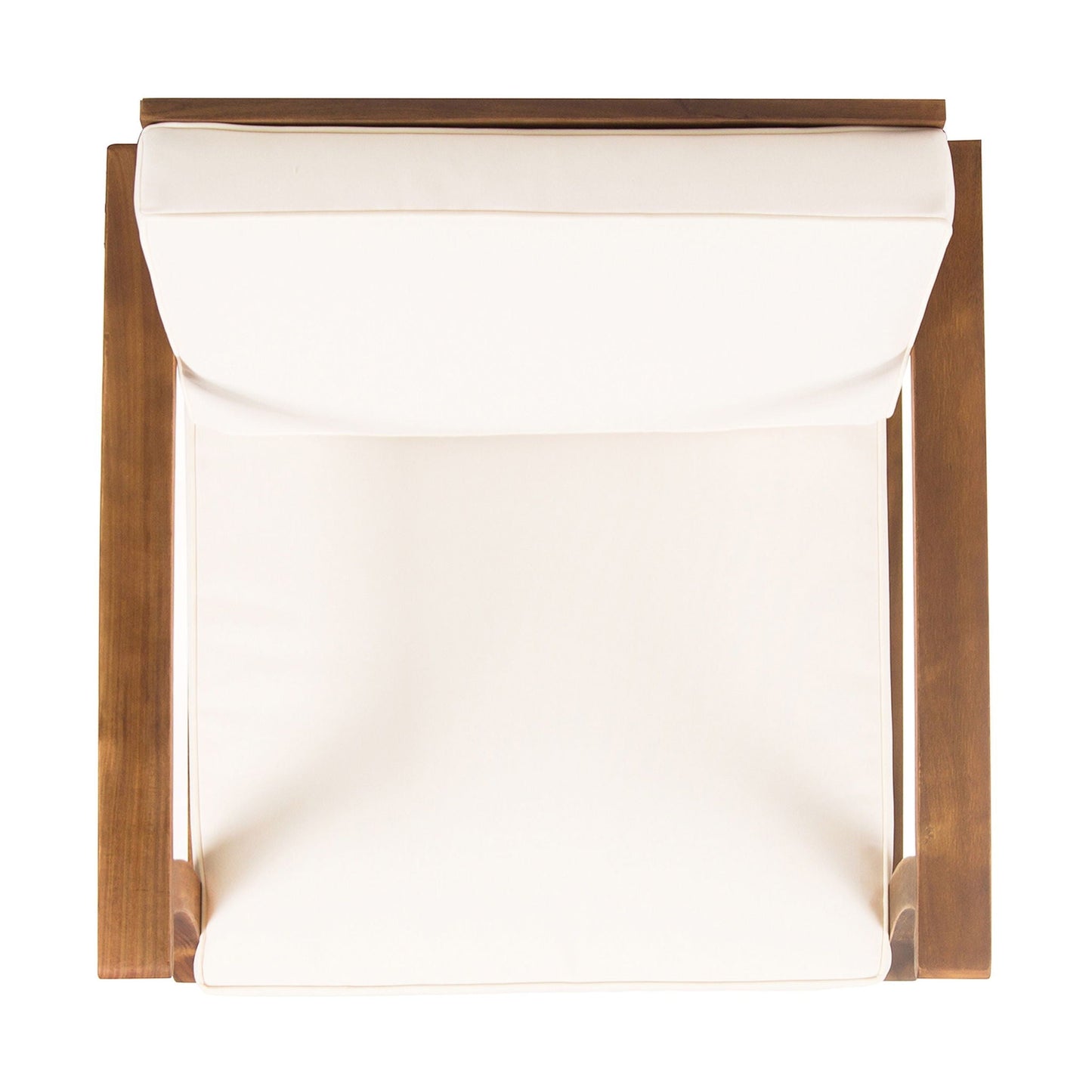 Perla Contemporary Club Chair with Water Resistant Cushion white wood frame HouseOfZazla on Tampa Home & Garden Store