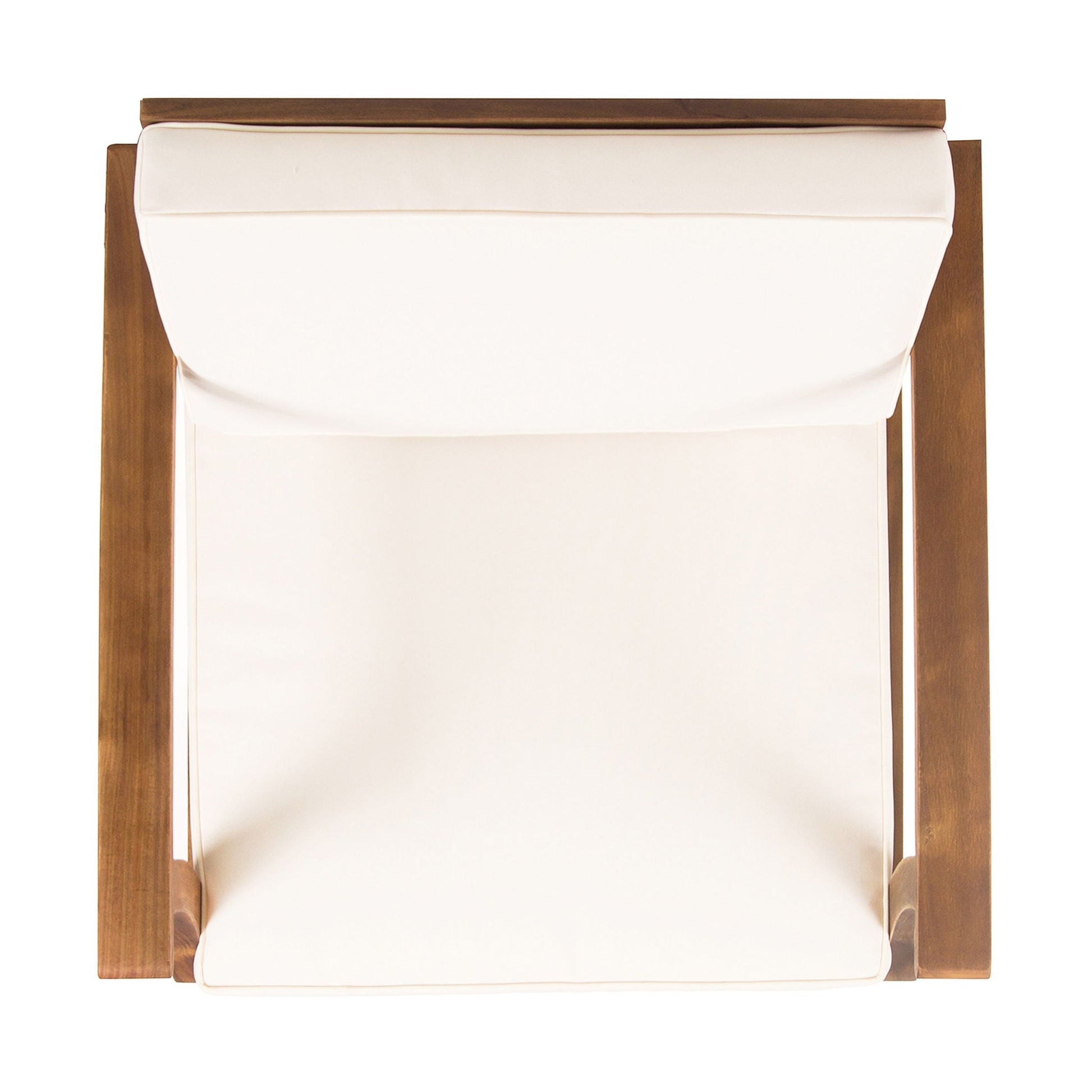 Perla Contemporary Club Chair with Water Resistant Cushion white wood frame HouseOfZazla on Tampa Home & Garden Store