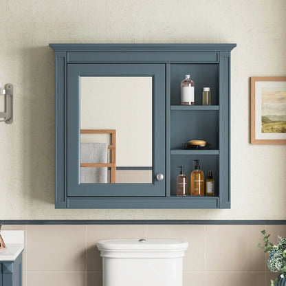 Modern Wall-Mounted Medicine Cabinet with Mirror