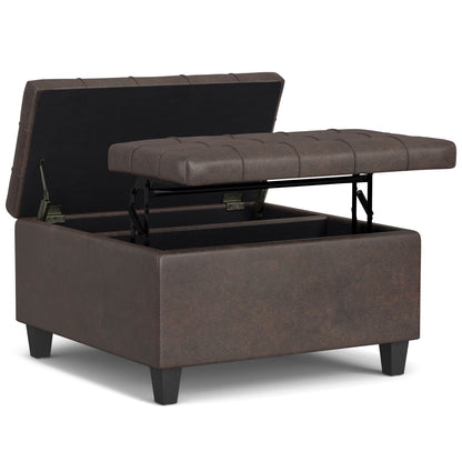 Harrison Upholstered Coffee Table Storage Ottoman