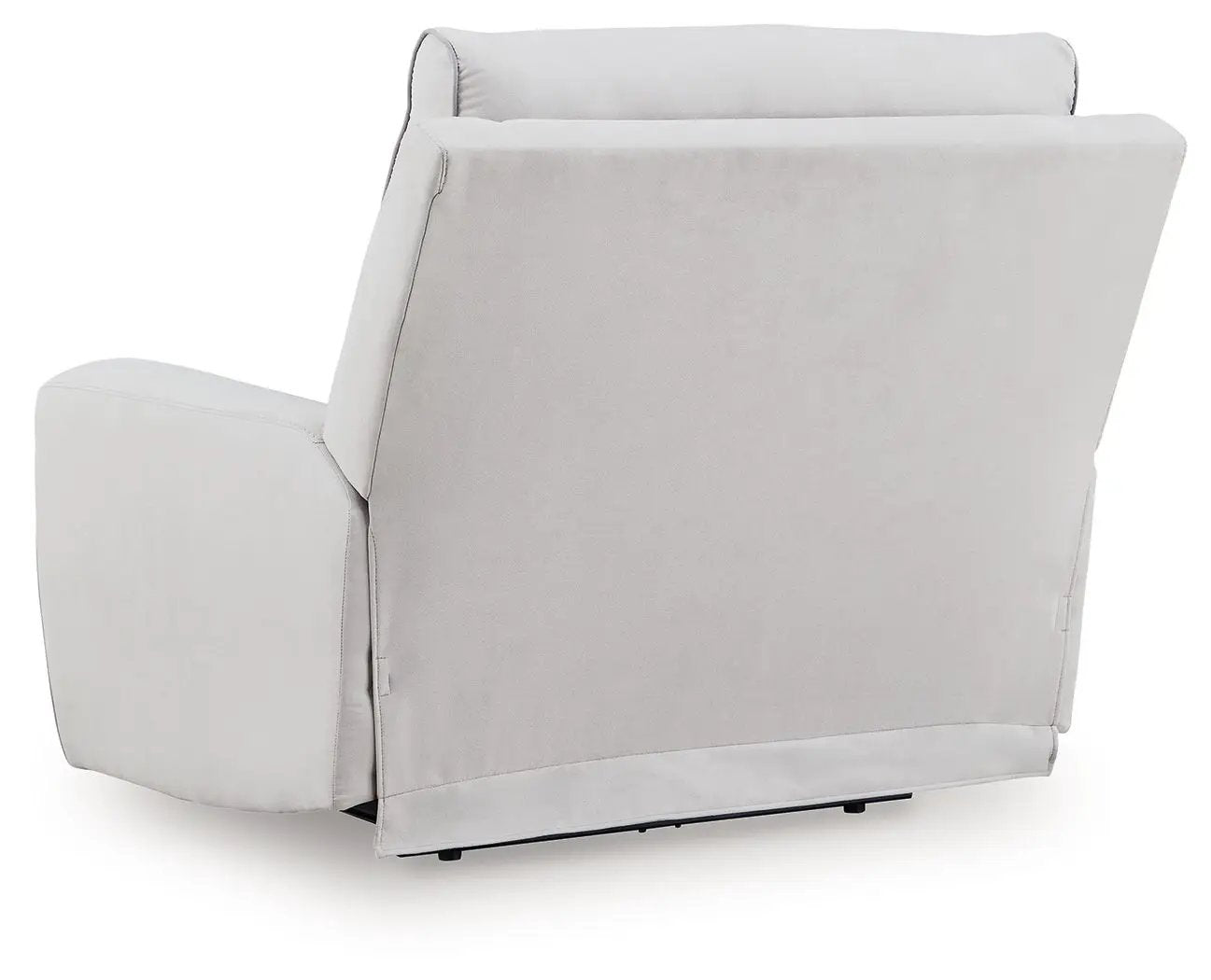 Social Pointe power recliner with adjustable headrest pearl/ash fabric by Unique Piece Furniture on Tampa Home & Garden Store