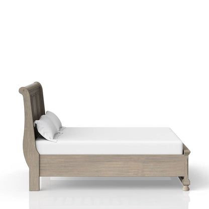 Elegant Antique Storage Bed with Drawers