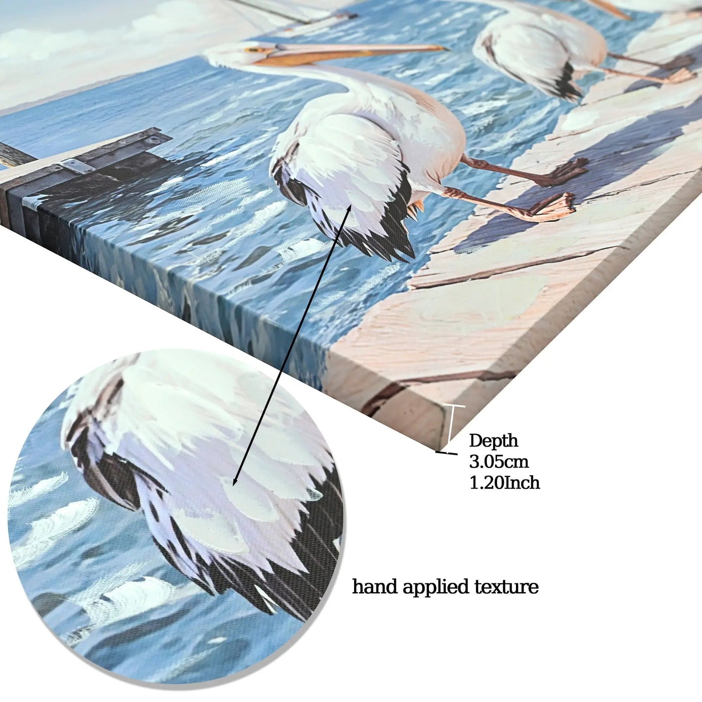 Beach Wall Art Ocean Seagull Canvas Living Room