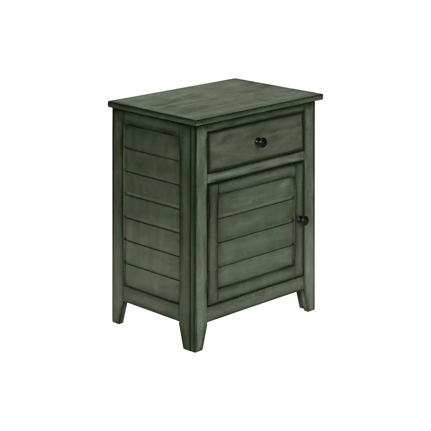 Accent Nightstand in antique green with storage drawer by Unique Piece Furniture on Tampa Home & Garden Store