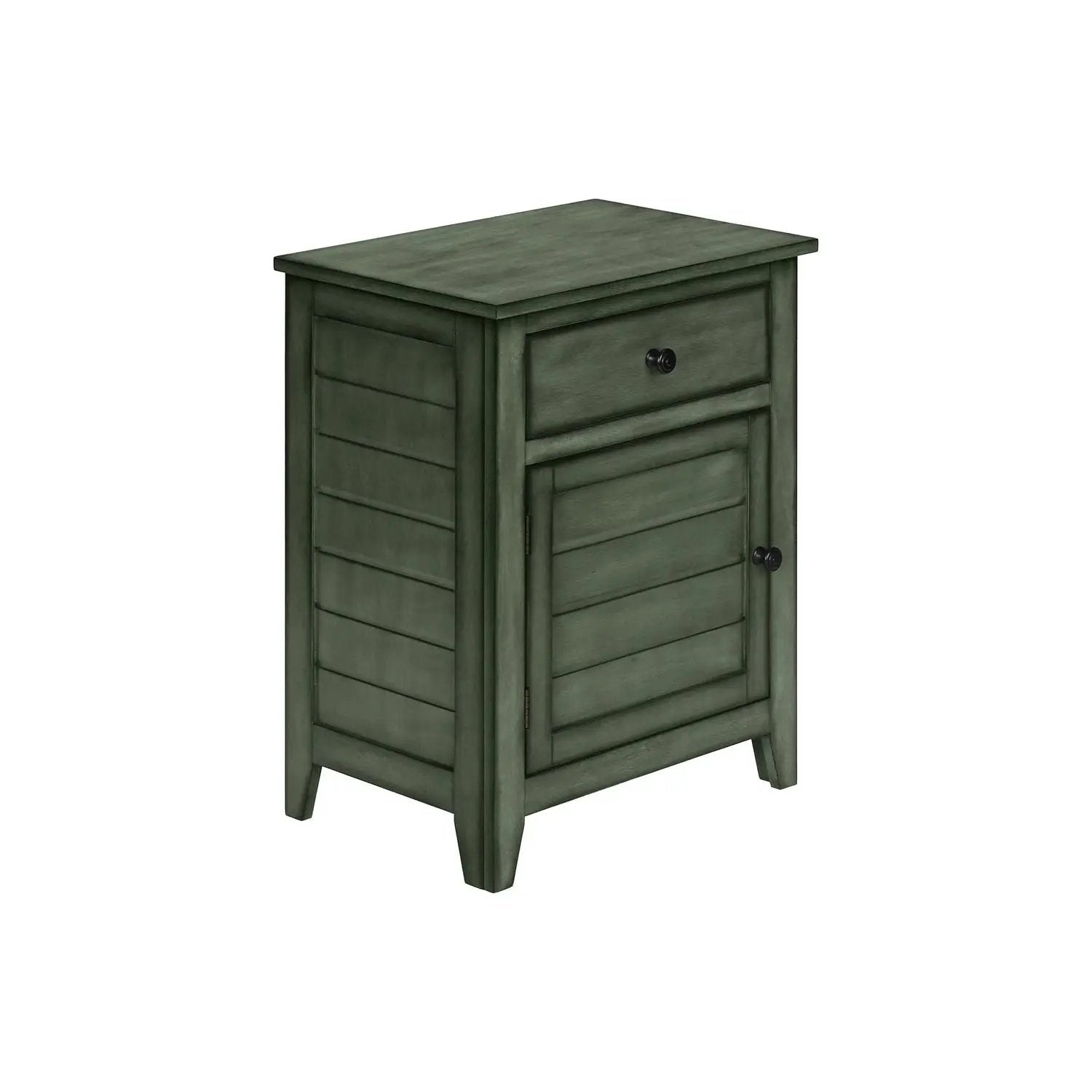 Accent Nightstand in antique green with storage drawer by Unique Piece Furniture on Tampa Home & Garden Store