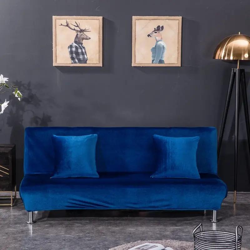 All-inclusive Silver Fox Velvet Armless Folding Sofa Bedspread Tampa Home & Garden Store on Tampa Home & Garden Store