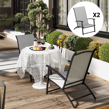 Portable Folding Patio Chairs and Metal Frame