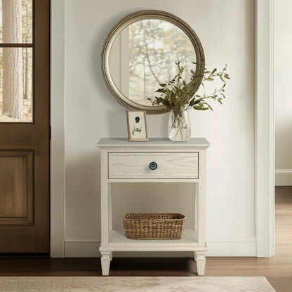 Victoria Bedside Table With Drawer and Shelf
