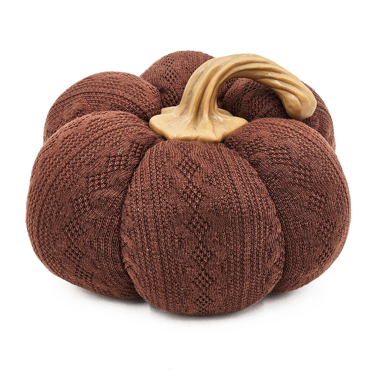 Pumpkin Ornament for Fall Festival Dark Brown