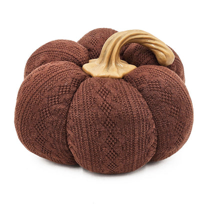 Pumpkin Ornament for Fall Festival Dark Brown