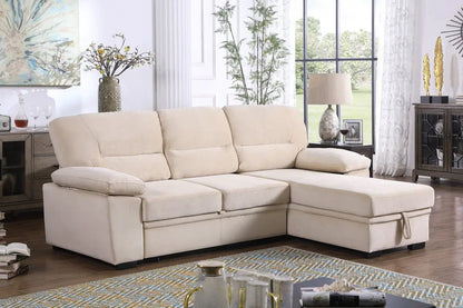 Kipling Reversible Sleeper Sectional Sofa Chaise