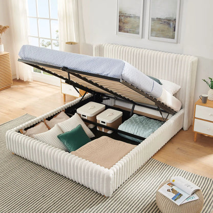Vertical Striped Bed with Gas Lift Storage