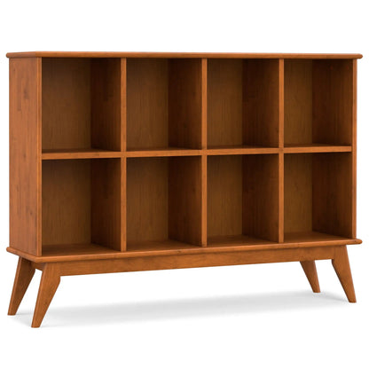 Draper Handcrafted Low Bookcase in Solid Wood