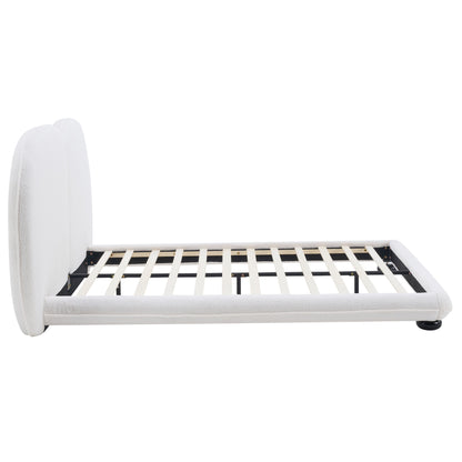 Upholstered Bed Frame With Split Luxury Headboard