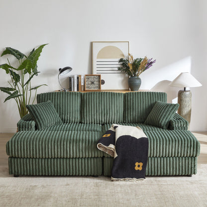 3 Seater Sofa With 2 Ottomans and Storage