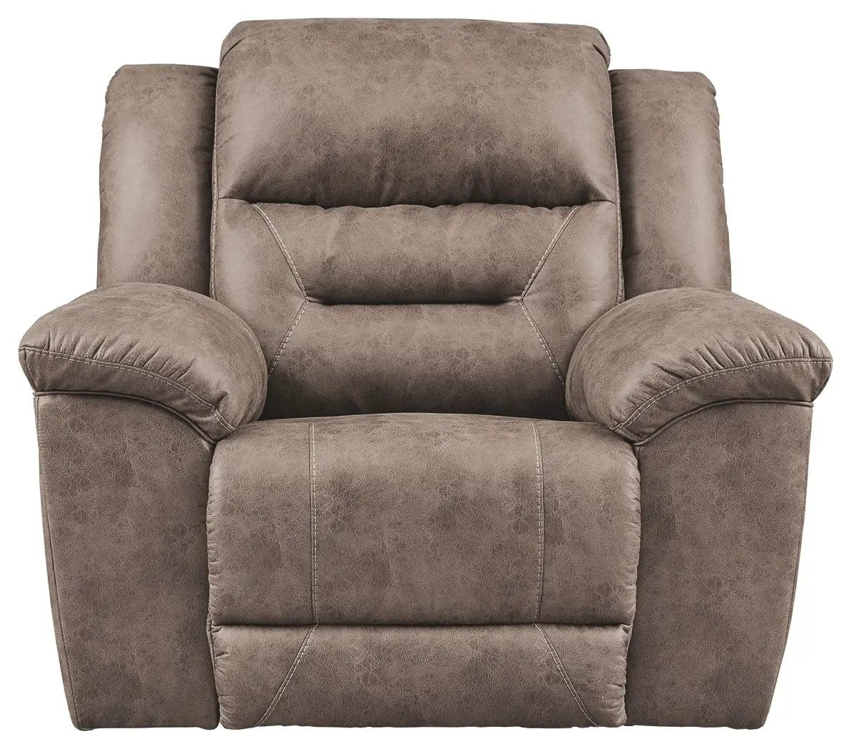 Stoneland Power Recliner brown faux leather upholstered recliner chair by Unique Piece Furniture on Tampa Home & Garden Store