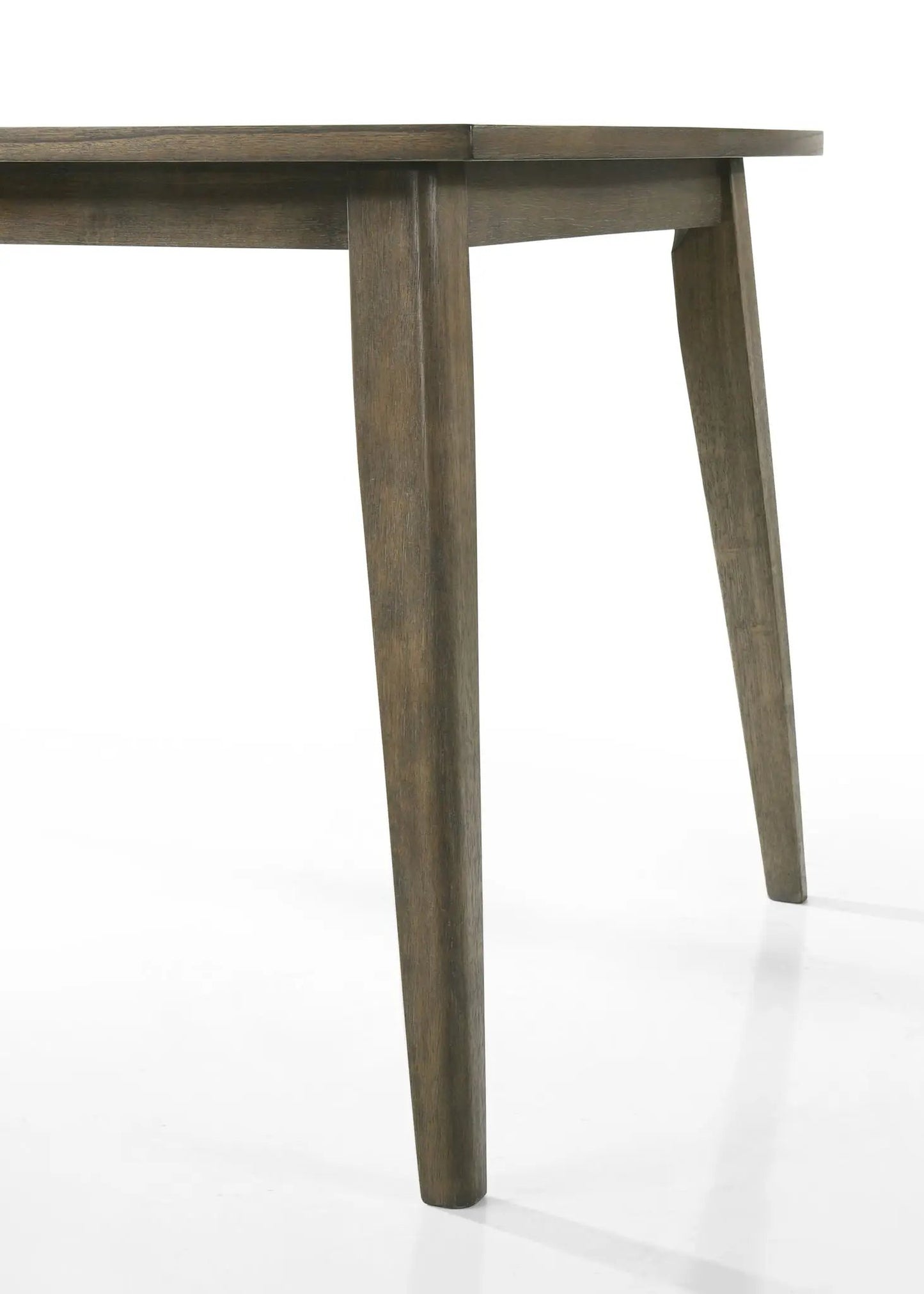 Bistro wide contemporary rectangle dining table with extension leaf in dark wood finish on Tampa Home & Garden Store