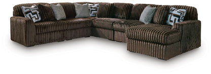 Midnight Madness Sectional and Jumbo Corduroy