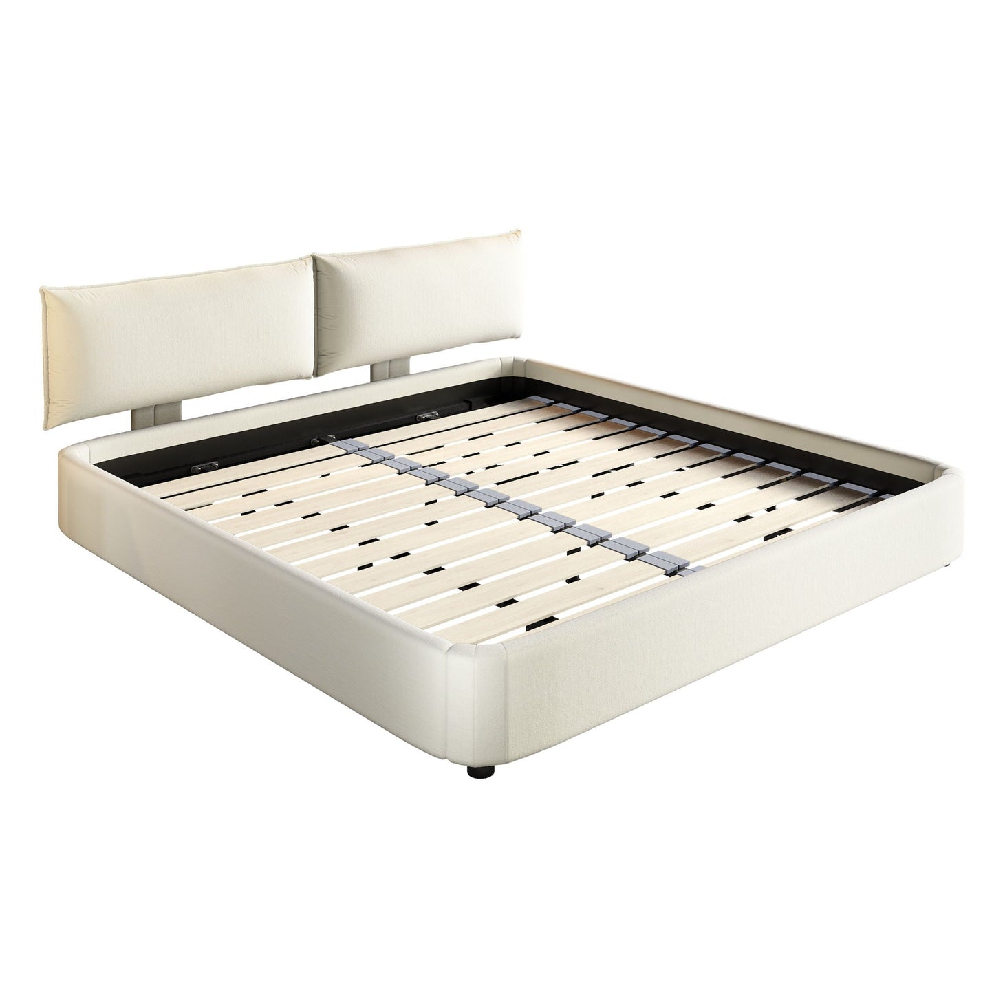 Cloud Bed Frame and Adjustable Padded Headboard