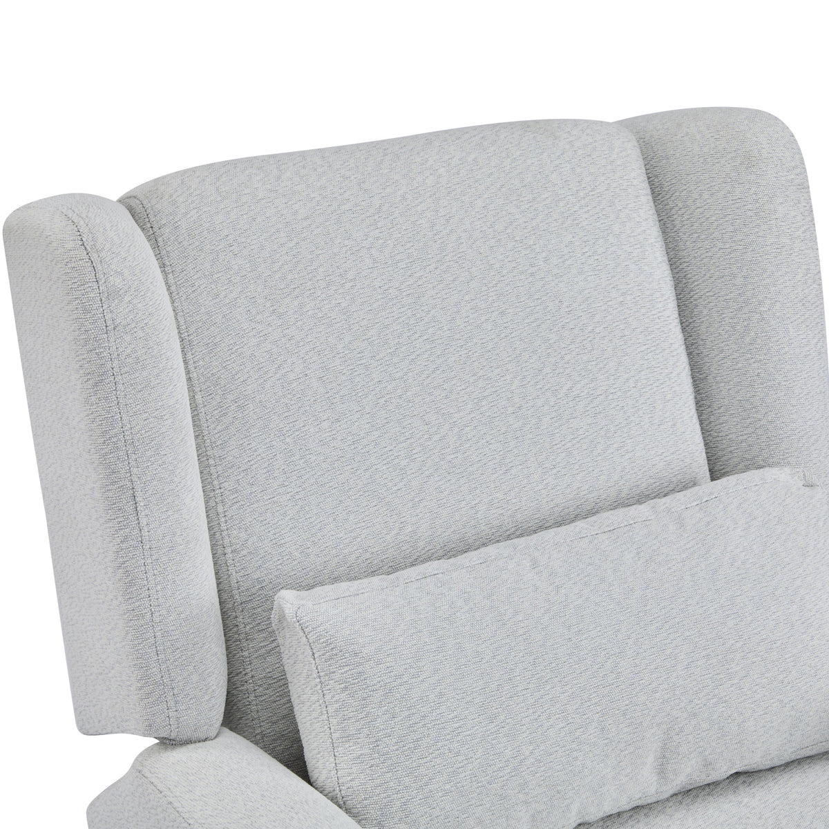 Power recliner chair gray fabric upholstery with 360° swivel, HouseOfZazla recliner on Tampa Home & Garden Store