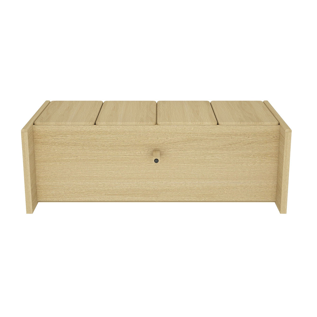 Linda Sideboard in light oak finish with four top panels and central knob on Tampa Home & Garden Store