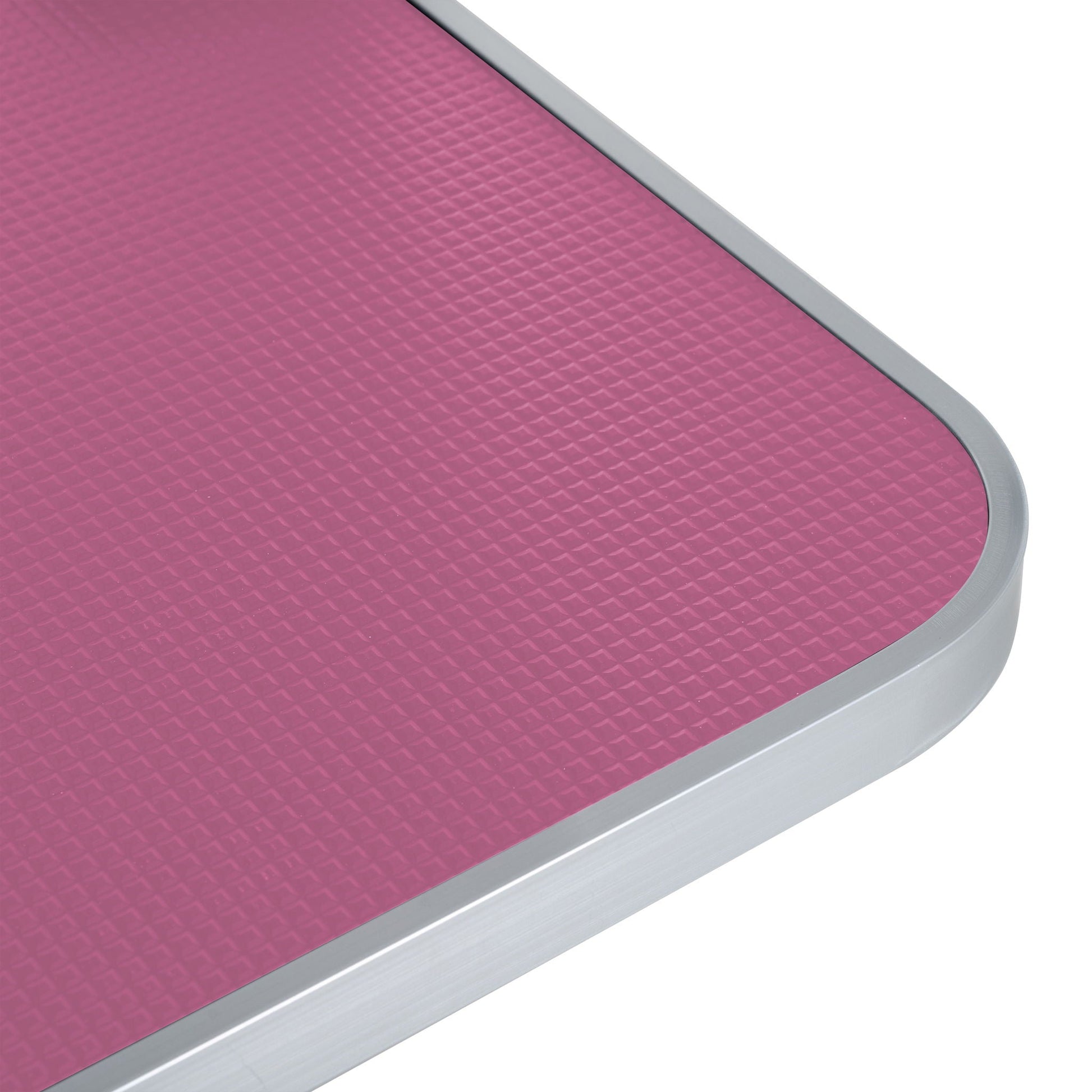 Folding dog grooming table pink rubber mat on stainless steel frame on Tampa Home & Garden Store