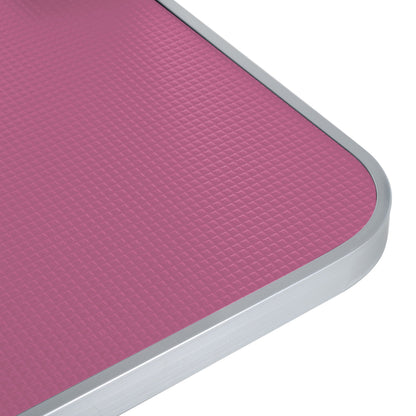 Folding dog grooming table pink rubber mat on stainless steel frame on Tampa Home & Garden Store