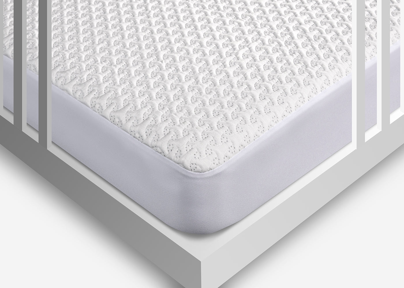 Bed Gear Ver-Tex Crib Mattress Protector white knit cover by HouseOfZazla for crib mattresses on Tampa Home & Garden Store