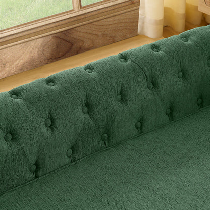 Elegant Rectangular Pet Bed for Oversized Dogs in emerald green tufted upholstery on Tampa Home & Garden Store