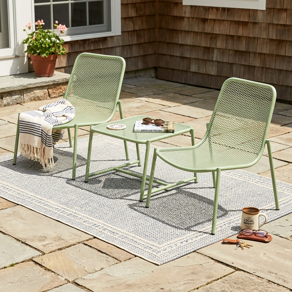 Kincaid 3-Piece Outdoor Conversation Set with Iron