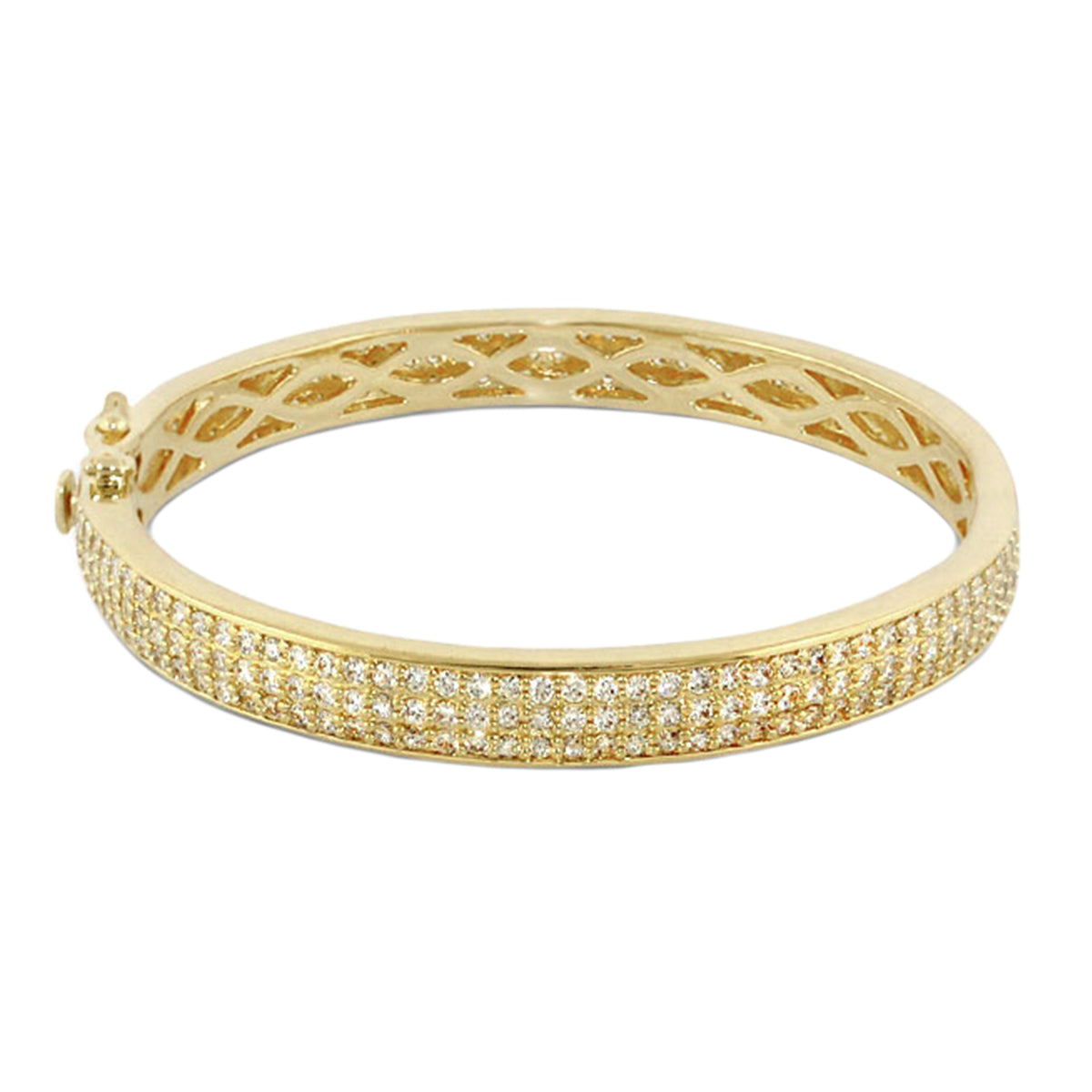 Glamour Pave Bangle eternity bracelet gold with pavé crystals by Lauren G Adams on Tampa Home & Garden Store