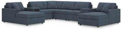 Modmax Ink stationary sectional in deep blue upholstery by Unique Piece Furniture on Tampa Home & Garden Store