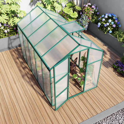 Strong Polycarbonate Walk In Greenhouse and Porch