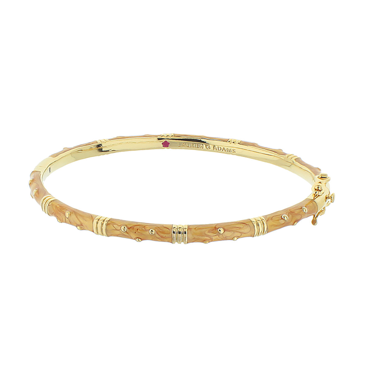 Polka Dot Stackable Bangle gold-tone bracelet with crystal-dot accents by Lauren G Adams on Tampa Home & Garden Store