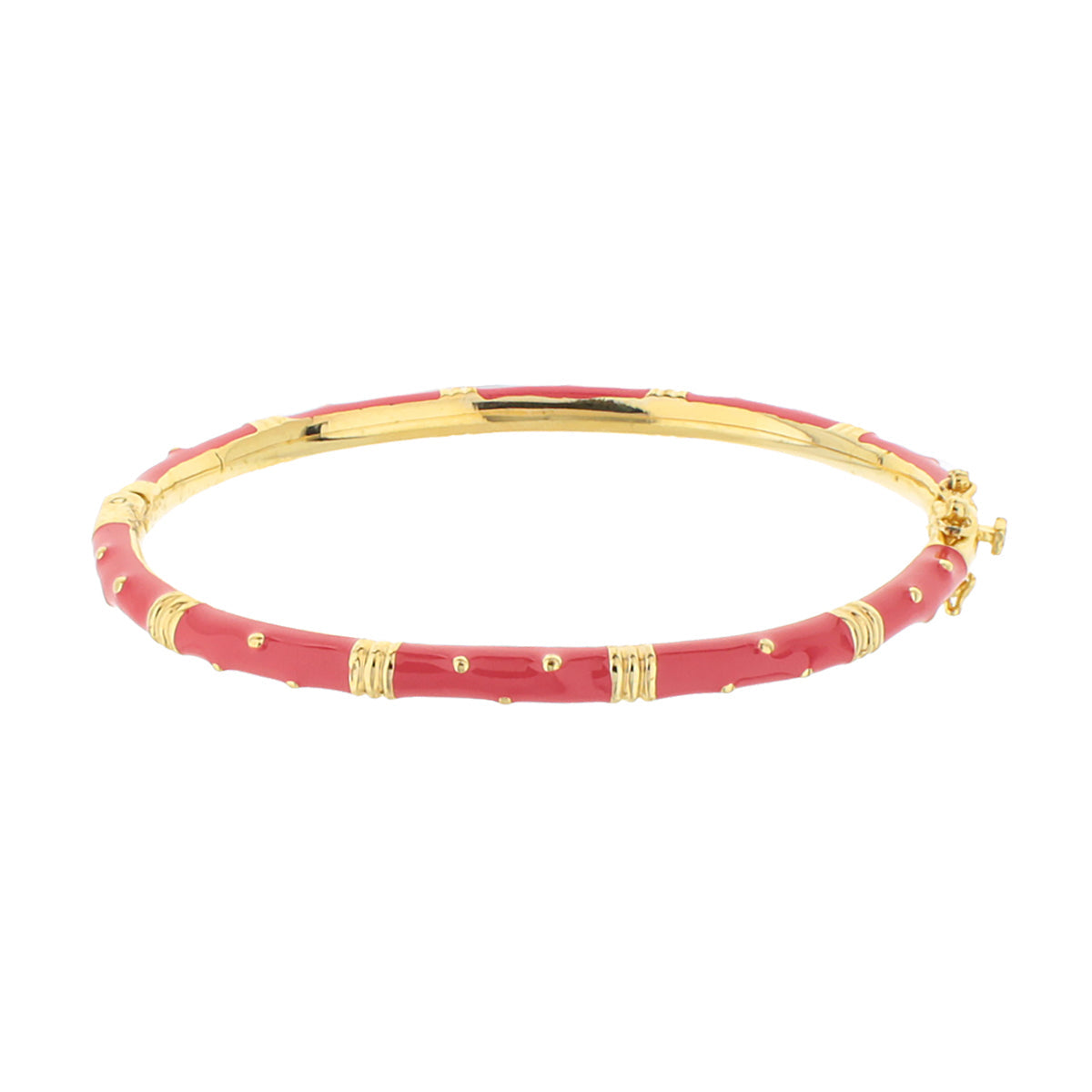 Stackable Bracelet Polka Dot Bangle Slim Crystal Dot red enamel gold-tone by Lauren G Adams on Tampa Home & Garden Store