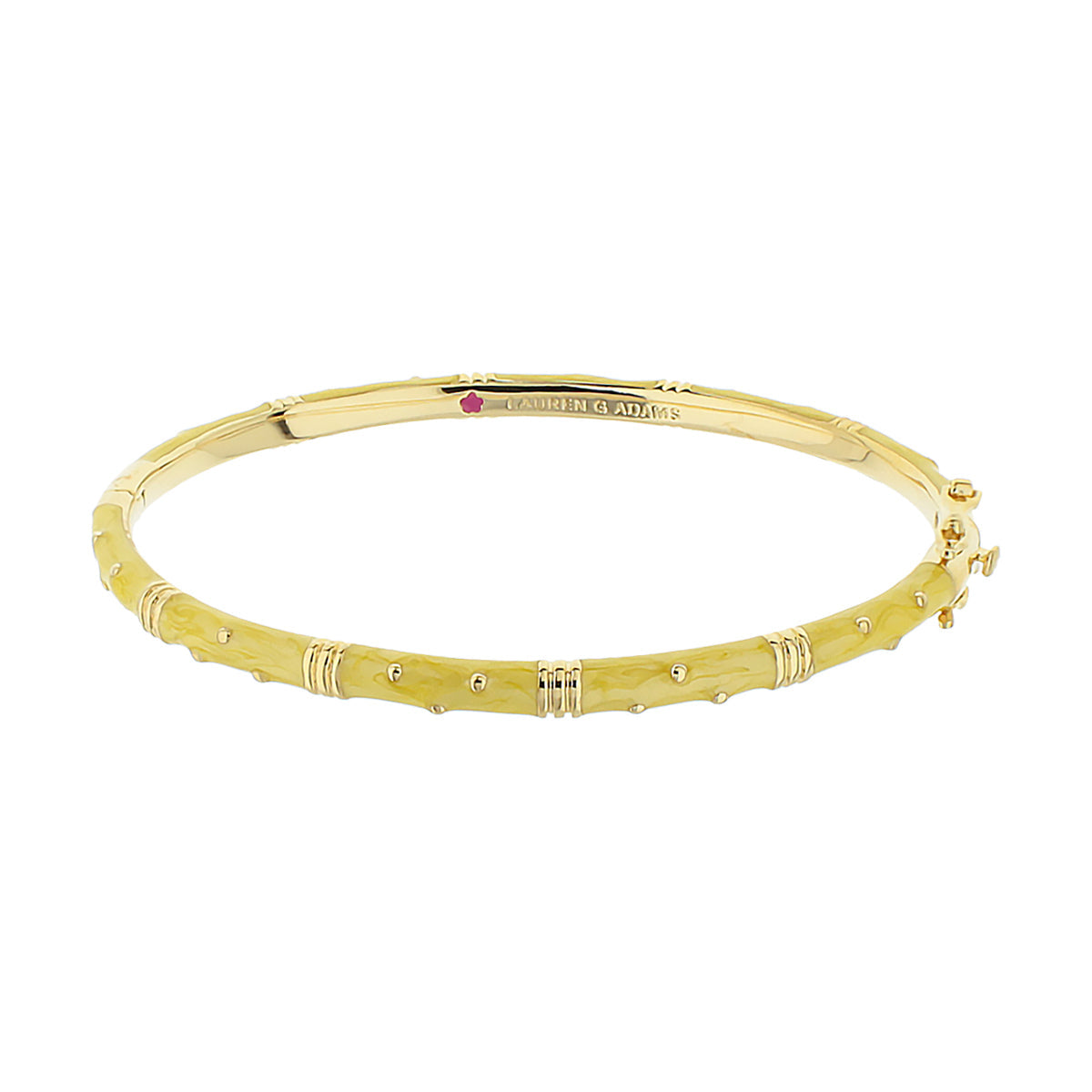 Polka Dot Stackable Bangle by Lauren G Adams gold-tone bracelet with crystal dots on Tampa Home & Garden Store