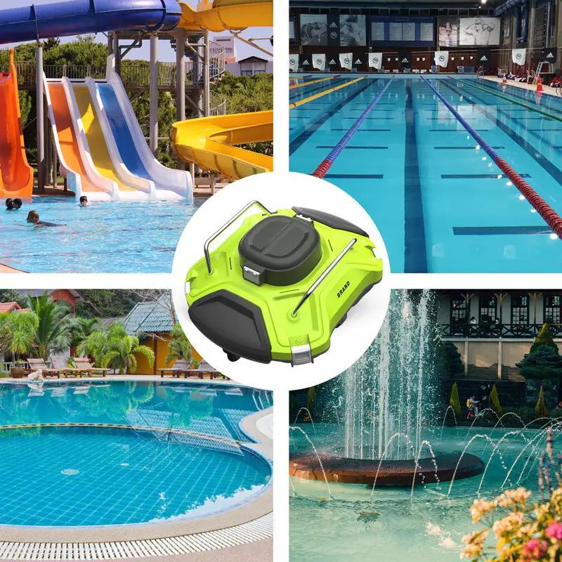 Ofuzzi Cyber 1000 H1 cordless robotic pool cleaner lime green and silver above-ground vacuum on Tampa Home & Garden Store