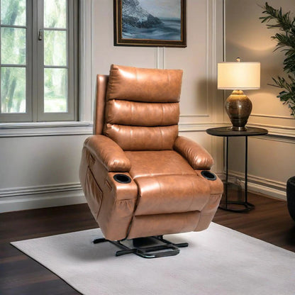 Power Lift Recliner With Massage and Lumbar Heat